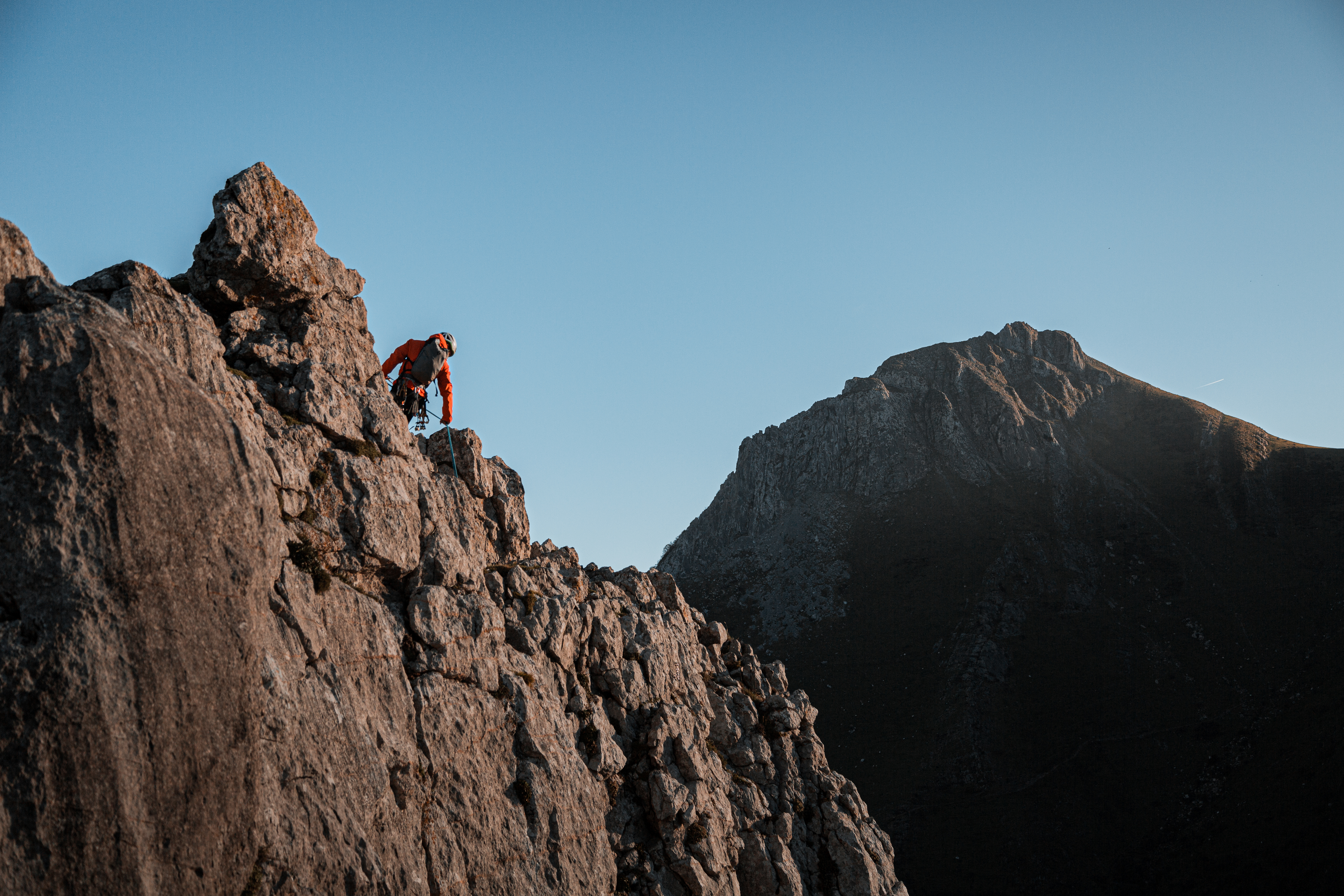 Escalada en la Sur Directa de los Martínez